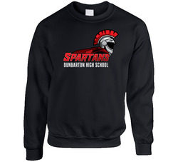 Dunbarton High School Spartans - Full Chest Crewneck Sweatshirt