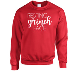 Resting Gr Inch Face Crewneck Sweatshirt