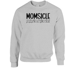 Momsicle One Who Sits In A Hockey Rink And Freezes For The Love Of Their Child Crewneck Sweatshirt