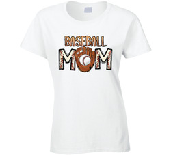 Baseball Mom Ladies T Shirt