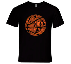 Basketball Word Art T Shirt