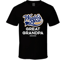 World's Best Great Grandpa T Shirt World's Best Great Grandpa T Shirt