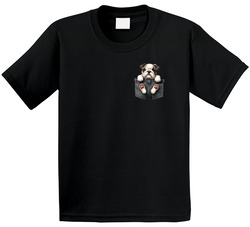 Pocket Dog - Bulldog T Shirt