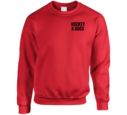 Hockey And Dogs Crewneck Sweatshirt