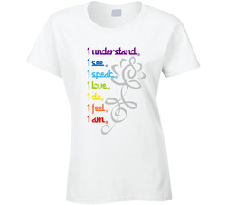 Chakras Yoga Zen Ladies T Shirt