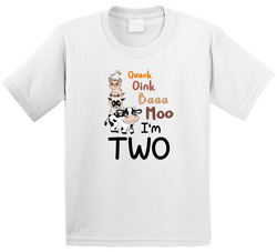Moo I'm Two 2nd Birthday T Shirt