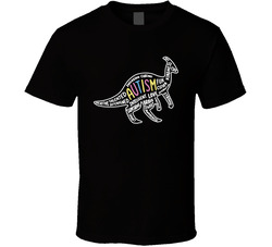 Traits Of Autism - Dinosaur Theme T Shirt Traits Of Autism - Dinosaur Theme T Shirt