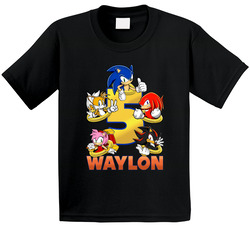 5th Birthday Sonic Fan With Custom Name T Shirt 5th Birthday Sonic Fan With Custom Name T Shirt