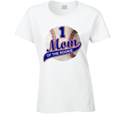 Rookie Of The Year Theme 1st Birthday Baseball - Mom Ladies T Shirt Rookie Of The Year Theme 1st Birthday Baseball - Mom Ladies T Shirt