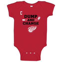 Detroit Red Wings Fan Dump And Change Baby One Piece Detroit Red Wings Fan Dump And Change Baby One Piece