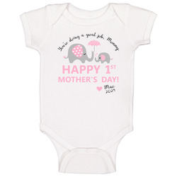 Happy 1st Mother's Day Baby One Piece