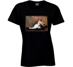 Joke Boudoir Picture Ladies T Shirt