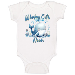 Whaley Cute With Custom Name - Noah Baby One Piece