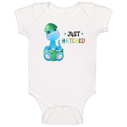 Just Hatched Baby Dinosaur Themed Baby One Piece