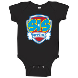 Paw Patrol Birthday Family - Sis Baby One Piece Paw Patrol Birthday Family - Sis Baby One Piece