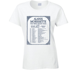 Am Tour (back) Dates Ladies T Shirt Am Tour (back) Dates Ladies T Shirt