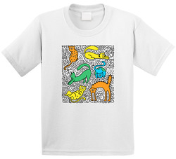 Abstract Cats T Shirt Abstract Cats T Shirt