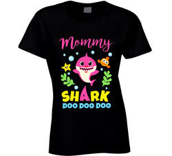 Baby Shark Birthday Family - Mommy Ladies T Shirt