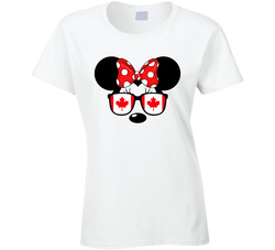 Epcot Minnie (front) Ladies T Shirt