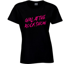 Girl At The Rock Show Ladies T Shirt