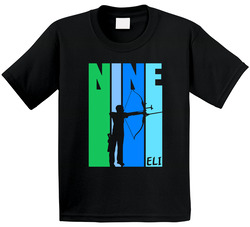 Archery Birthday - Nine Years Old With Customizable Name T Shirt Archery Birthday - Nine Years Old With Customizable Name T Shirt