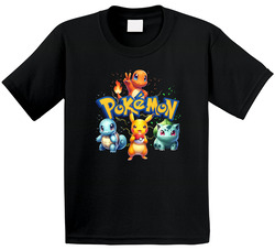 Pokemon Starters Fan Pikachu Charmander Squirtle Bulbasaur T Shirt Pokemon Starters Fan Pikachu Charmander Squirtle Bulbasaur T Shirt
