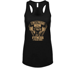 Proud Mom Of A Fitness Freak Son Tanktop Proud Mom Of A Fitness Freak Son Tanktop