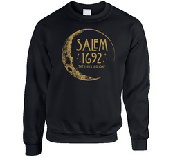 Salem 1692 They Missed One Witch Halloween Theme Crewneck Sweatshirt Salem 1692 They Missed One Witch Halloween Theme Crewneck Sweatshirt