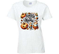 Pumpkin Spice Mama Ladies T Shirt