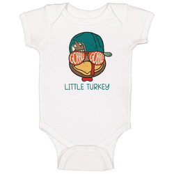 Little Turkey Thanksgiving Theme Baby One Piece