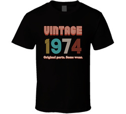 Vintage 1974 Original Parts. Some Wear. T Shirt