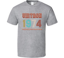 Vintage 1974 Original Parts. Some Wear. T Shirt