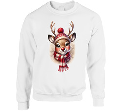 Winter Christmas Reindeer Crewneck Sweatshirt