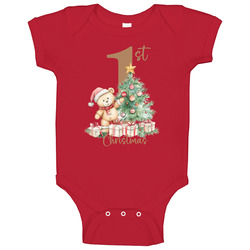 Baby's First Christmas 1st Xmas Baby One Piece Baby's First Christmas 1st Xmas Baby One Piece