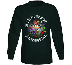 Inside Out - Anxiety - I'm Fine. This Is Fine. Everything's Fine. Long Sleeve T Shirt
