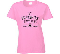 My Grandkids Have Paws Ladies T Shirt