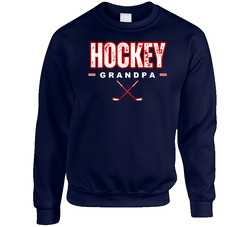 Hockey Grandpa Crewneck Sweatshirt Hockey Grandpa Crewneck Sweatshirt