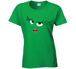 Halloween Group Costume - Inside Out - Disgust Emotion Ladies T Shirt Halloween Group Costume - Inside Out - Disgust Emotion Ladies T Shirt
