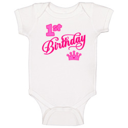 First 1st Birthday Baby One Piece
