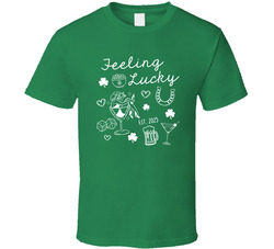 Bachelorette - Feeling Lucky Crew T Shirt Bachelorette - Feeling Lucky Crew T Shirt