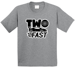 Two Fast 2nd Birthday Racecar Theme T Shirt
