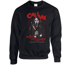 Scream Fan Call Me Crewneck Sweatshirt