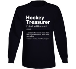 Hockey Treasurer Long Sleeve T Shirt