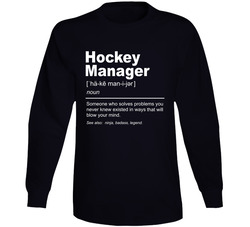 Hockey Manager Long Sleeve T Shirt