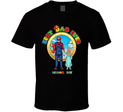 Best Dad Ever Father's Day Super Mario Fan With Custom Names T Shirt
