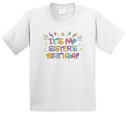 Stitch And Angel Birthday Theme - It's My Sister's Birthday T Shirt
