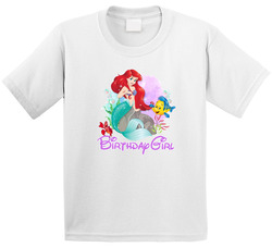 The Little Mermaid Birthday - Birthday Girl T Shirt