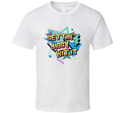 90s Theme Lyrics - Gettin' Jiggy Wit It - Group T Shirt