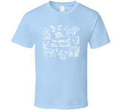Respect The Locals Nature Animal Theme T Shirt