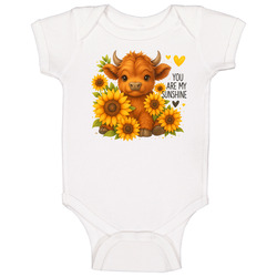 Highland Cow You Are My Sunshine Baby One Piece